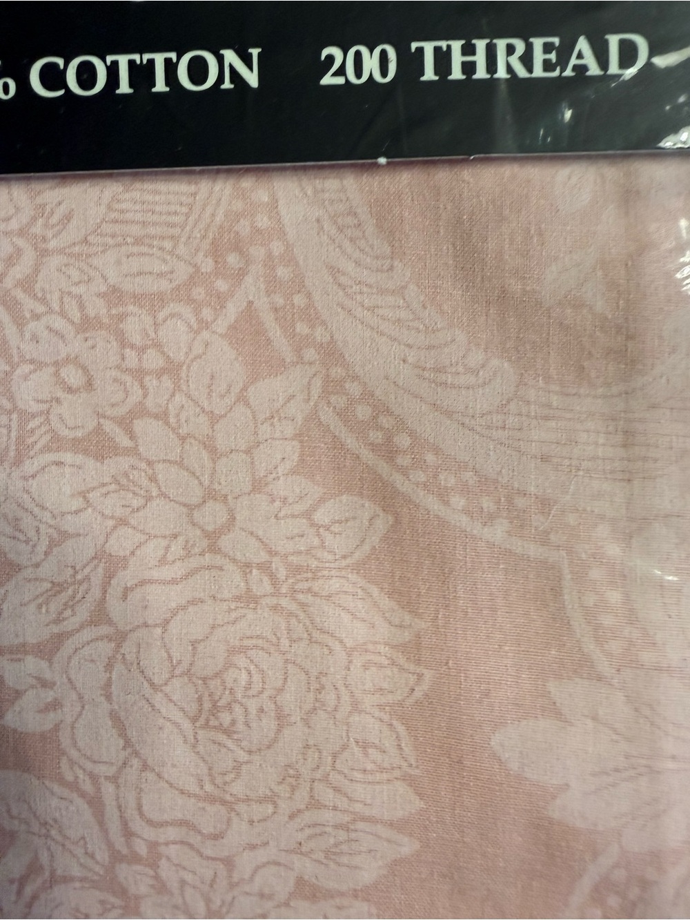 Ralph Lauren Light Pink Paisley Floral Full Flat Sheet - Picture 3 of 6